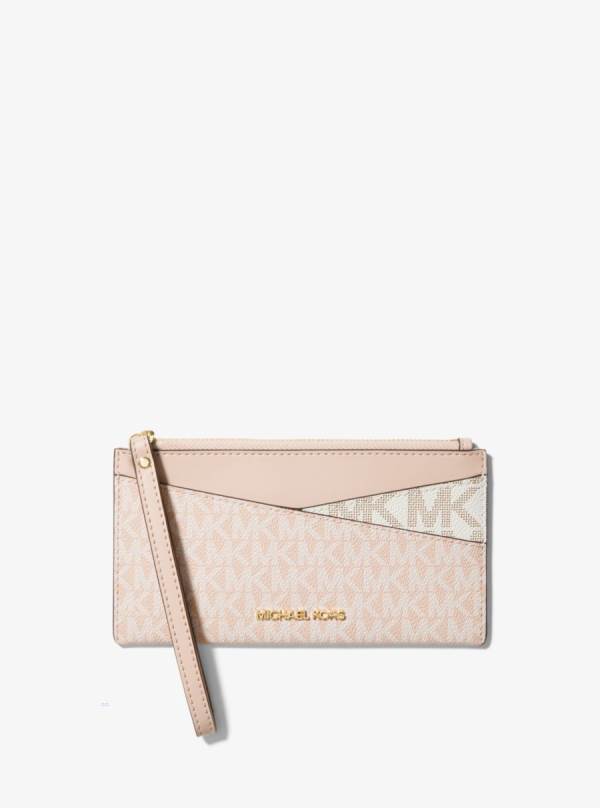Damske Penazenky Michael Kors Jet Set Medium Color-Block Graphic Logo Crossover Wristlet Viacfarebný - Doplnky Michael Kors Sleva | BNDOL-2378